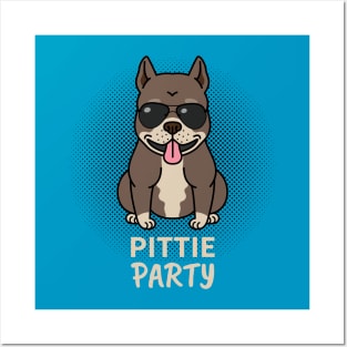 Pittie Party Posters and Art